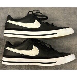 Nike Court Legacy DA5380-002 Black Casual Shoes Sneakers Size 3.5Y